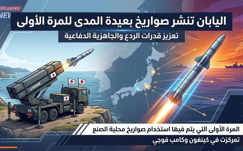 اليابان تنشر صواريخ بعيدة المدى للمرة الأولى