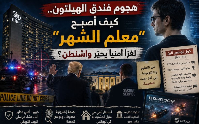 هجوم فندق الهيلتون.. كيف أصبح “معلم الشهر” لغزاً أمنياً يحيّر واشنطن؟