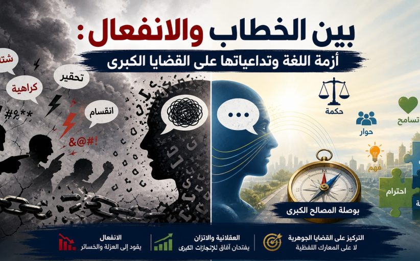بين الخطاب والانفعال: أزمة اللغة وتداعياتها على القضايا الكبرى